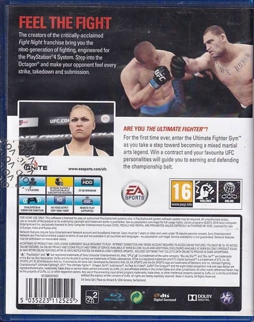 UFC - PS4 (B Grade) (Genbrug)